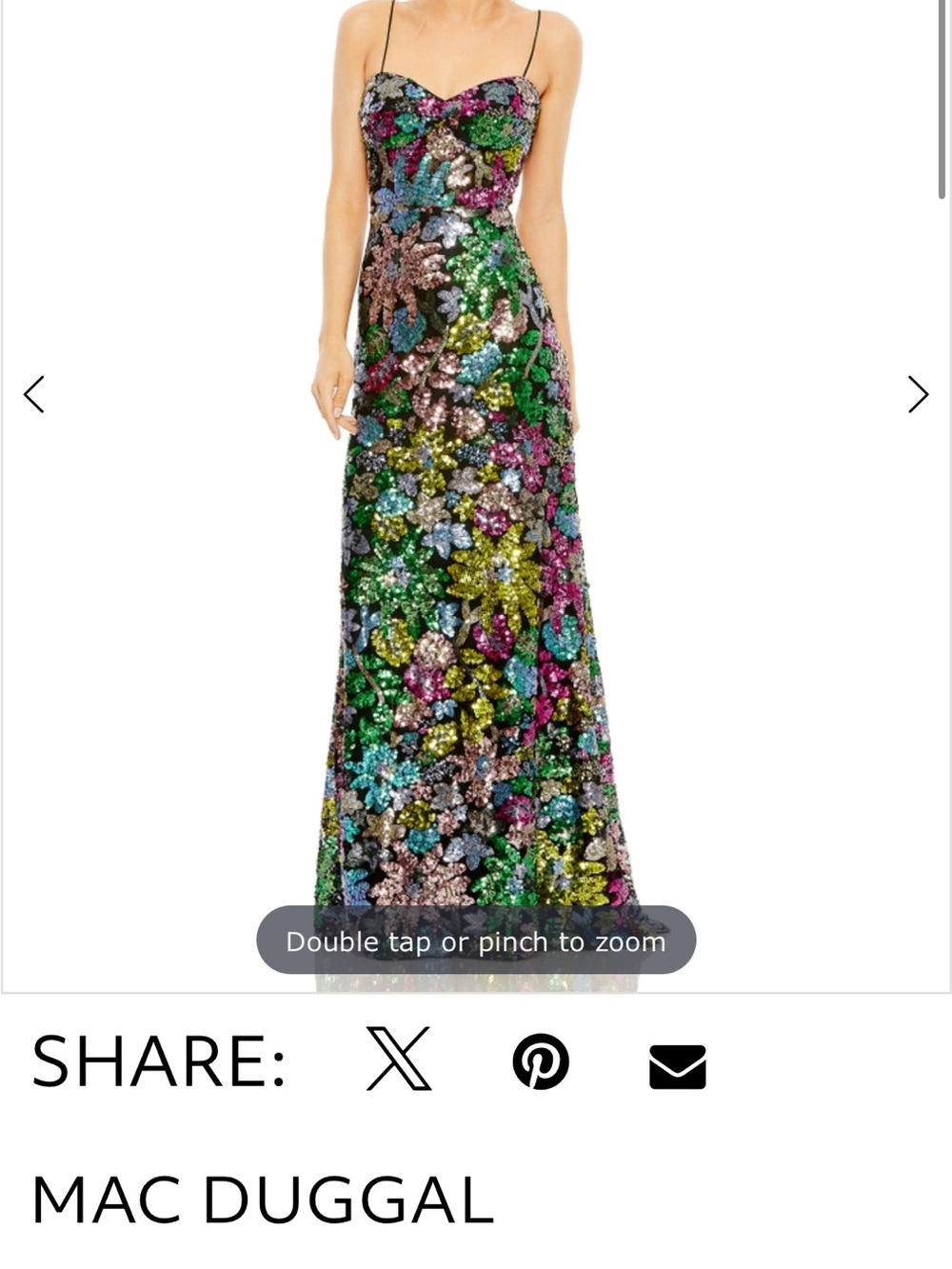 MacDuccal Sequins Gown